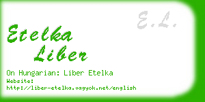 etelka liber business card